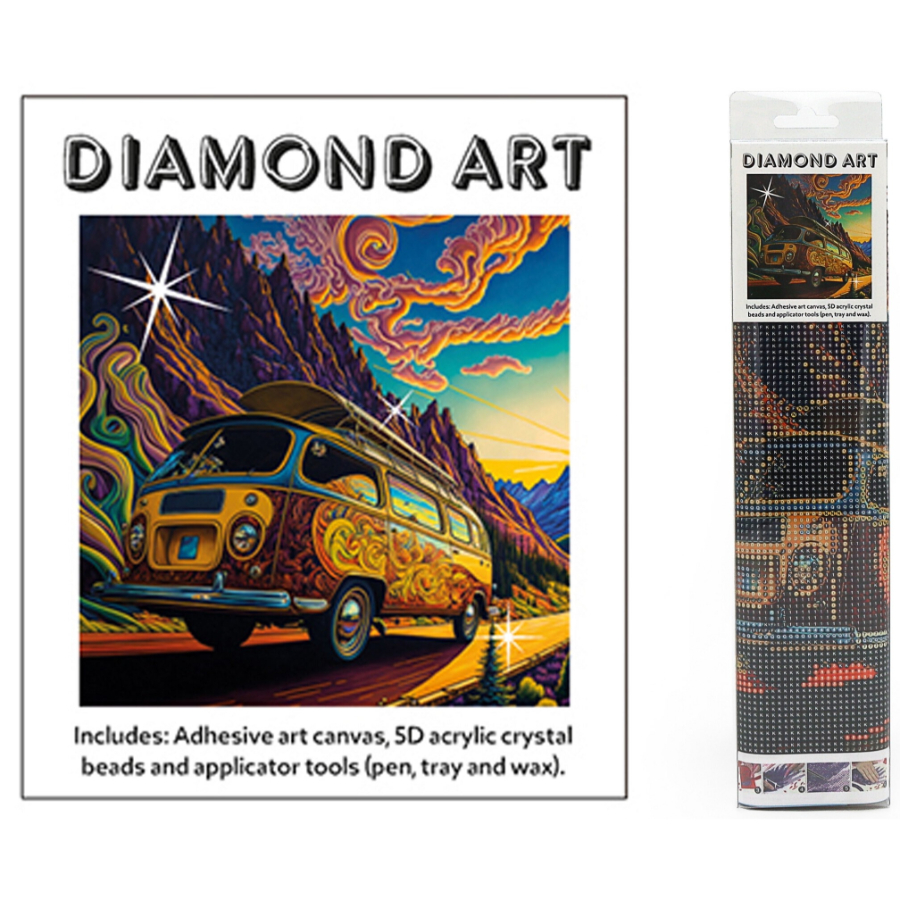 Diamond Art Kit 30cm x 30cm Psychedelic Kombi