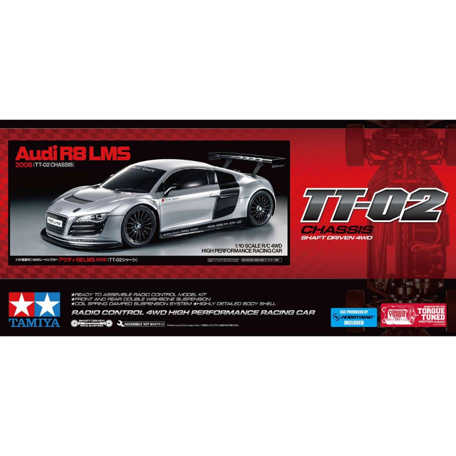 Tamiya Radio Control Kit 1:10 Audi R8 LMS 2008