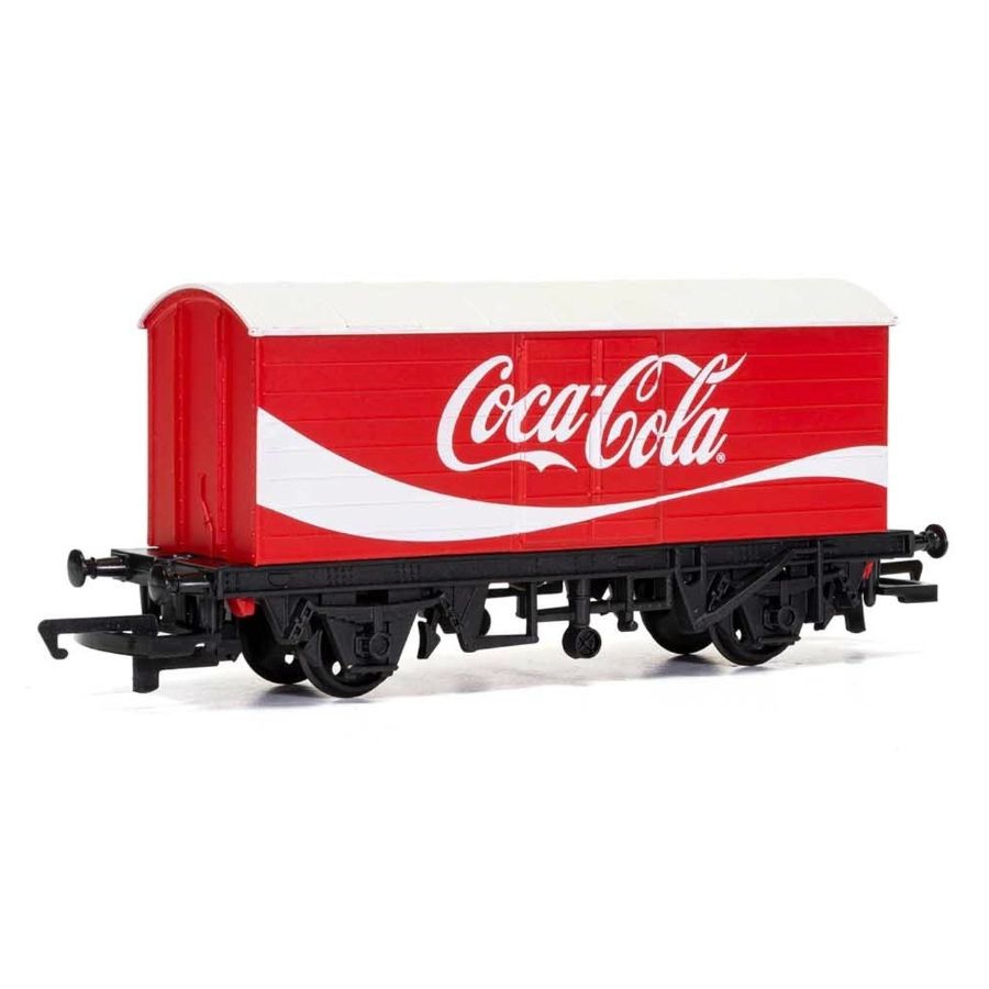 Hornby Rail Trains HO-OO Carriage LWB Box Van Coca Cola