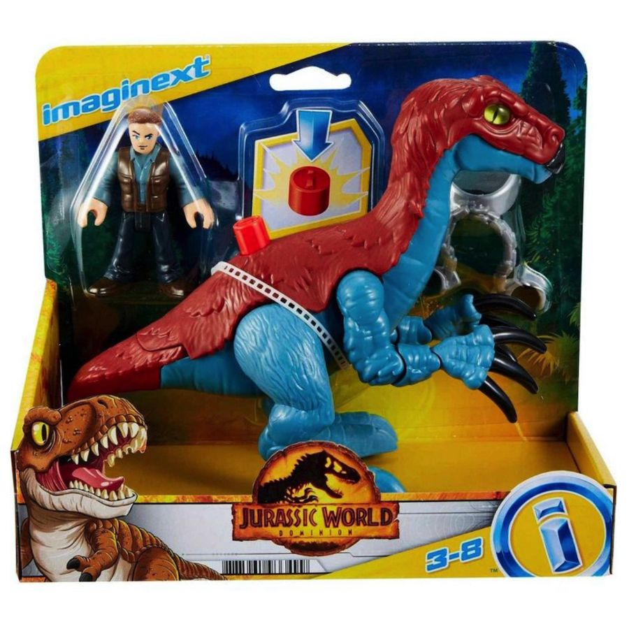 Imaginext Jurassic World Feature Dino & Figure Assored