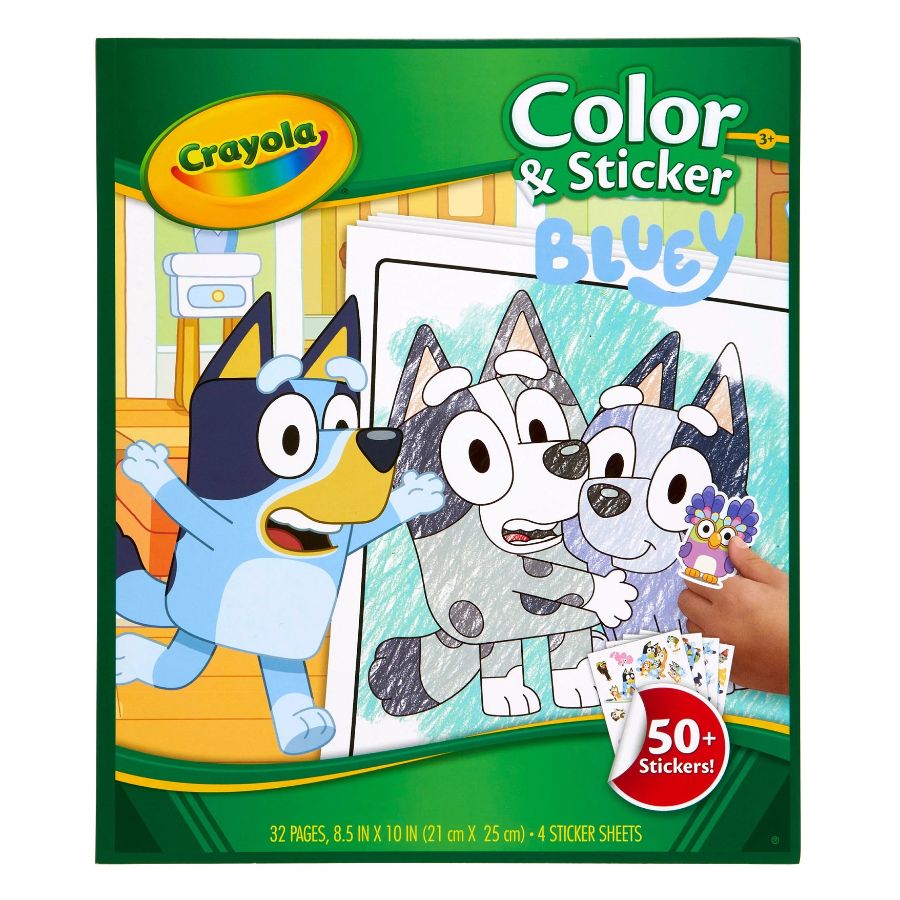 Crayola Colour & Sticker Book Bluey