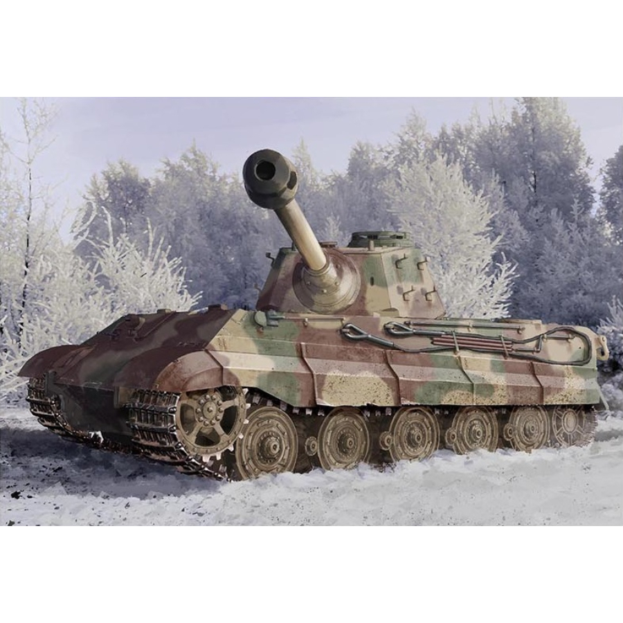 Dragon Model Kit 1:35 Kingtiger Late Production With New Pattern Track Ardennes 1944