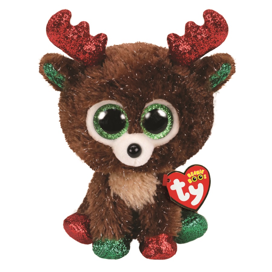 Beanie Boos Regular Plush Christmas Fudge Reindeer