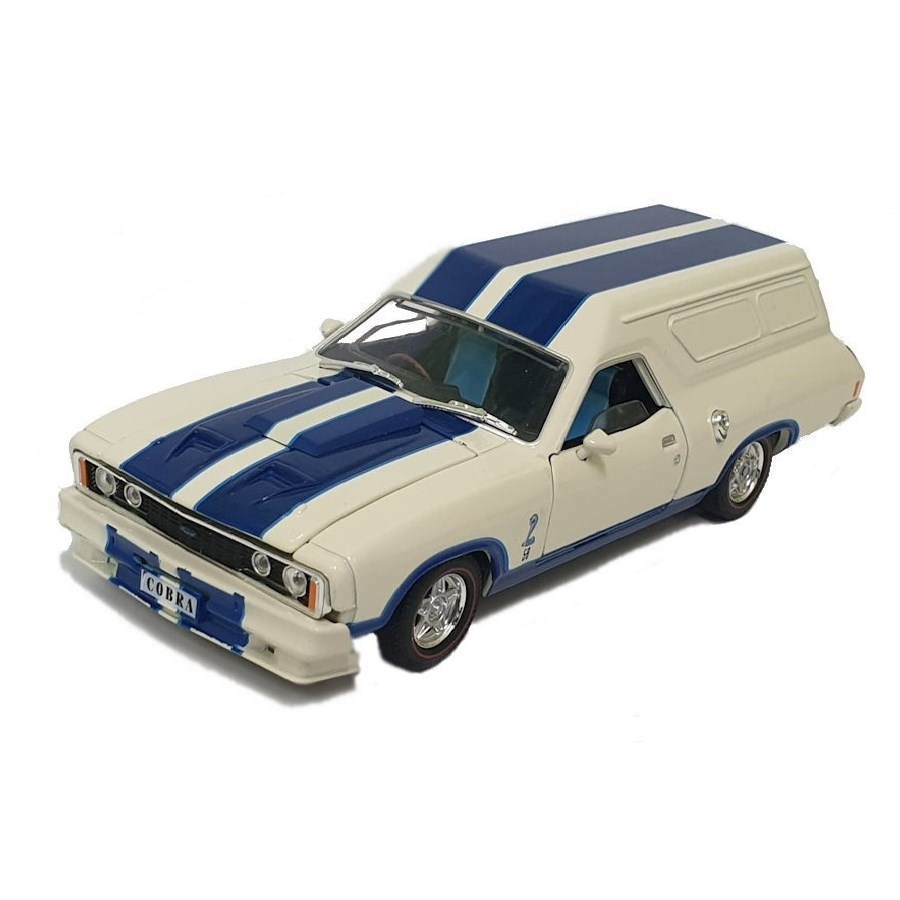 DDA Diecast 1:32 XC Cobra Ford Falcon Panelvan White With Blue Stripes