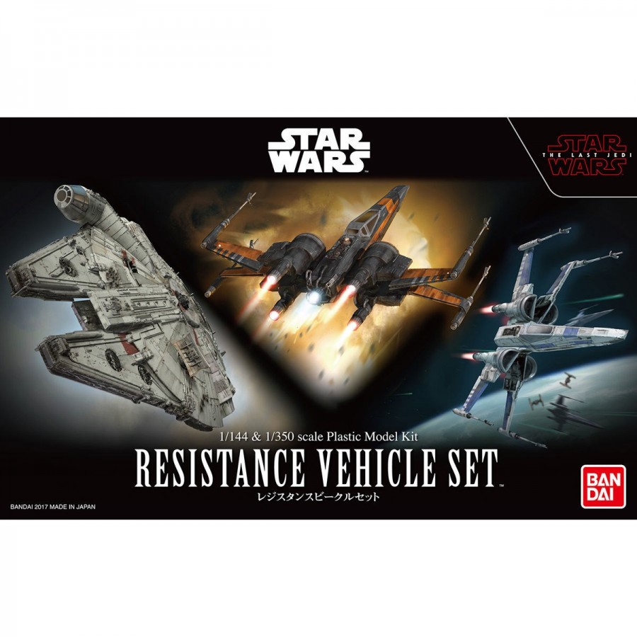 Star Wars Model Kit 1:144 & 1:350 Resistance Vehicle Set