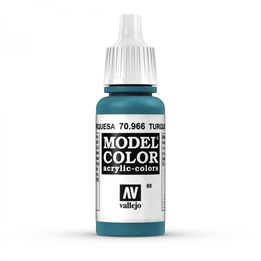 Vallejo Acrylic Paint Model Colour Turquoise 17-18ml