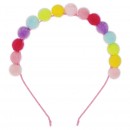 Rainbow Pom Pom Headband Assorted