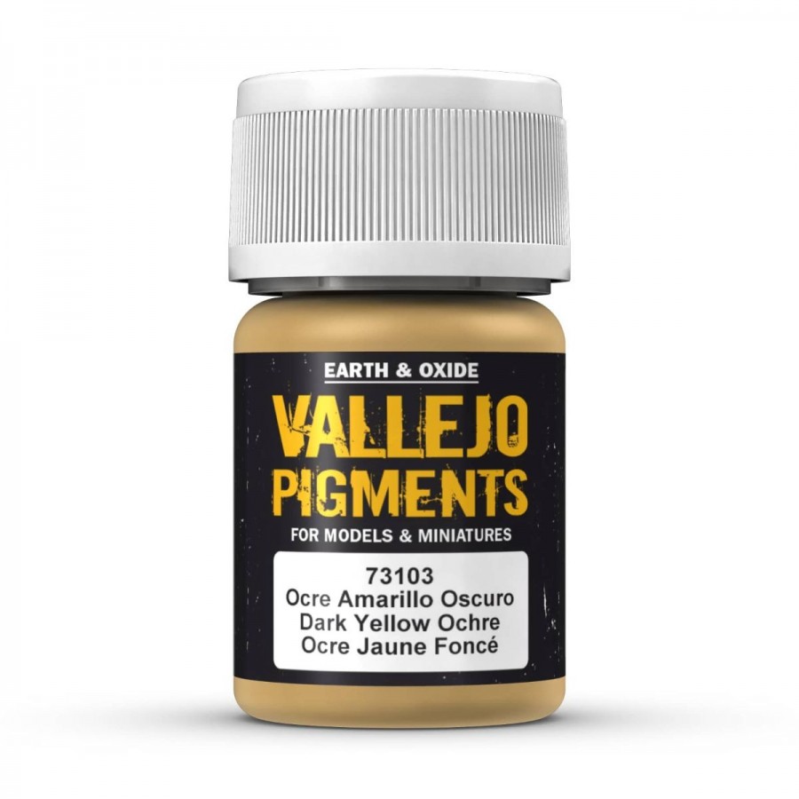 Vallejo Pigments Dark Yellow Ochre 30mL