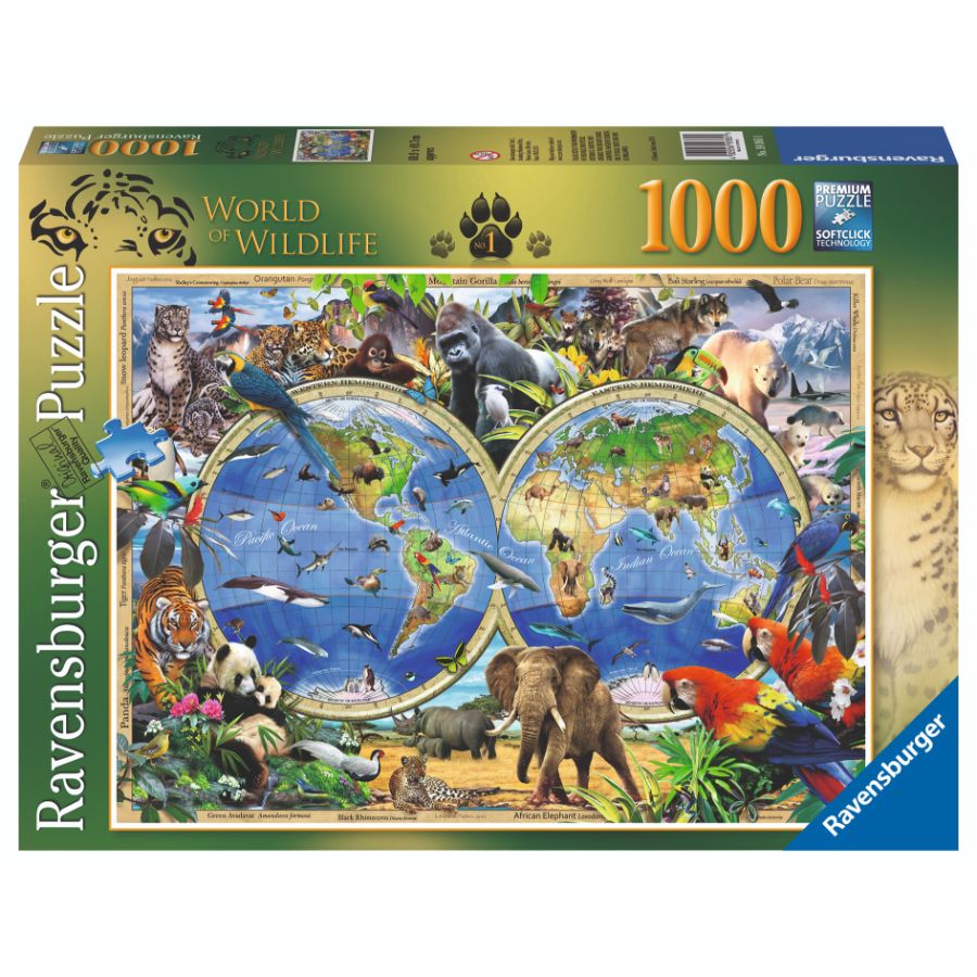 Ravensburger Puzzle 1000 Piece Word Of Wildlife