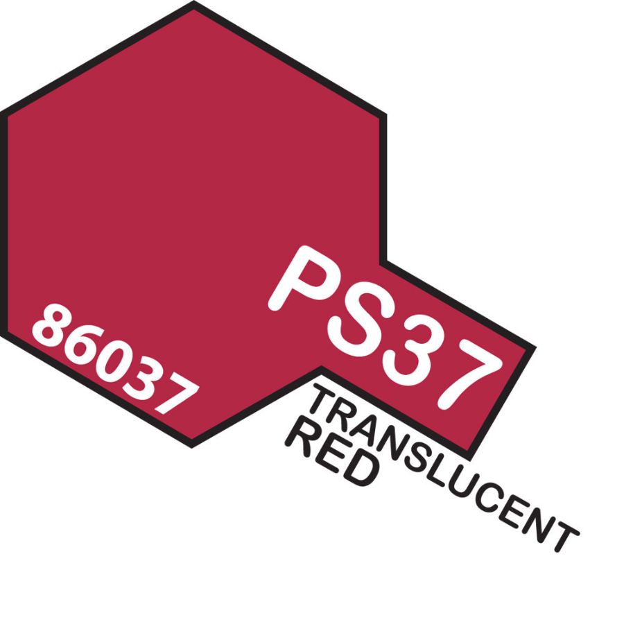 Tamiya Spray Polycarb Paint PS37 Translucent Red