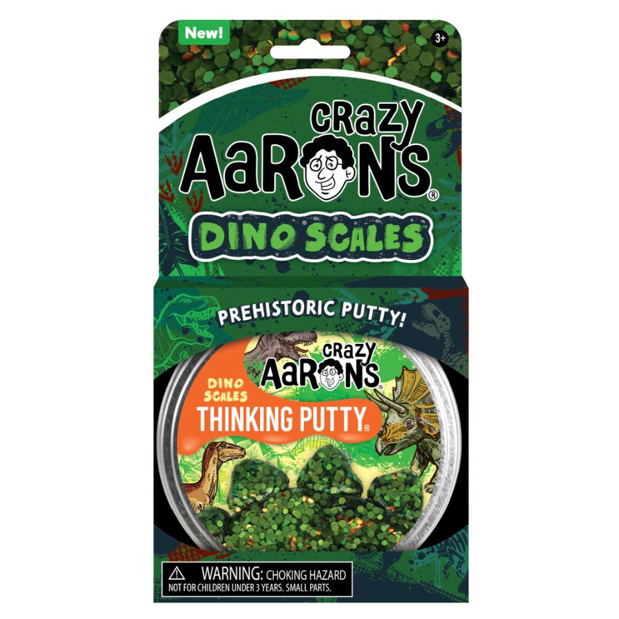 Crazy Aarons Thinking Putty 10cm Tin Trendsetters Dino Scales