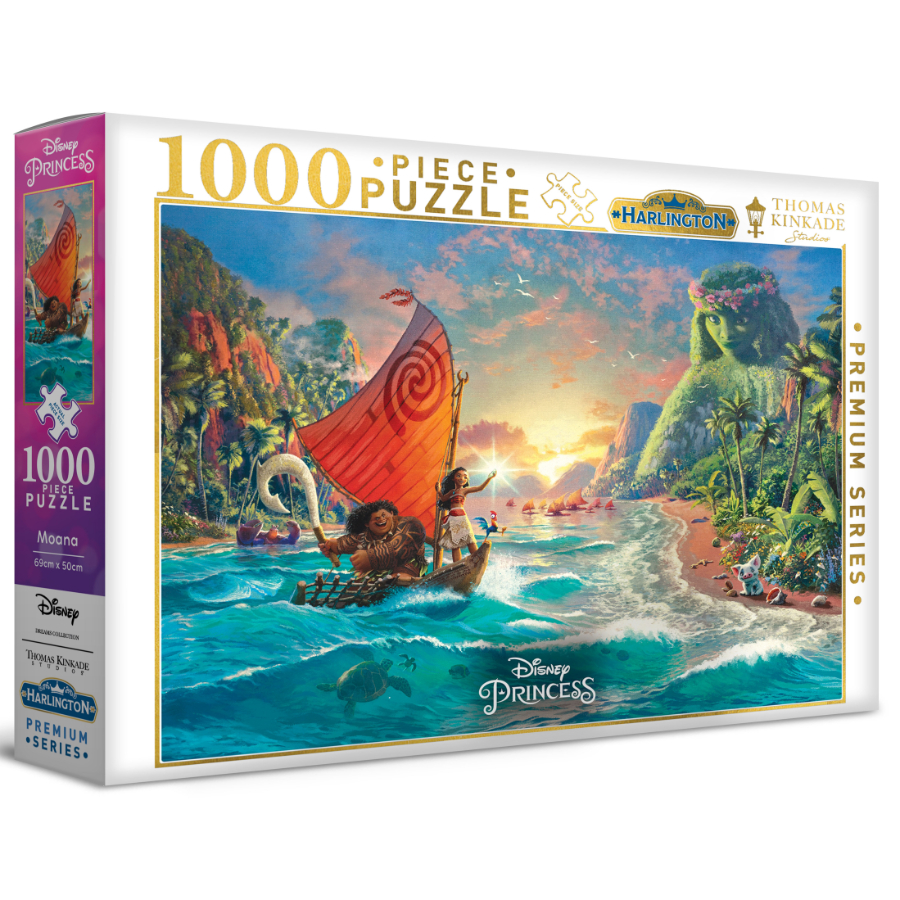 Harlington 1000 Piece Puzzle Thomas Kinkade Design Moana