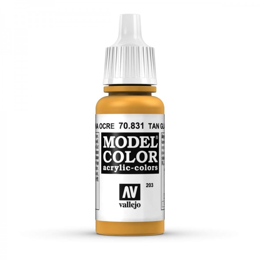 Vallejo Acrylic Paint Model Colour Tan Glaze 17ml