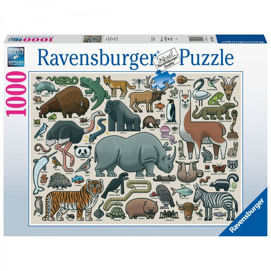 Ravensburger Puzzle 1000 Piece You Wild Animal