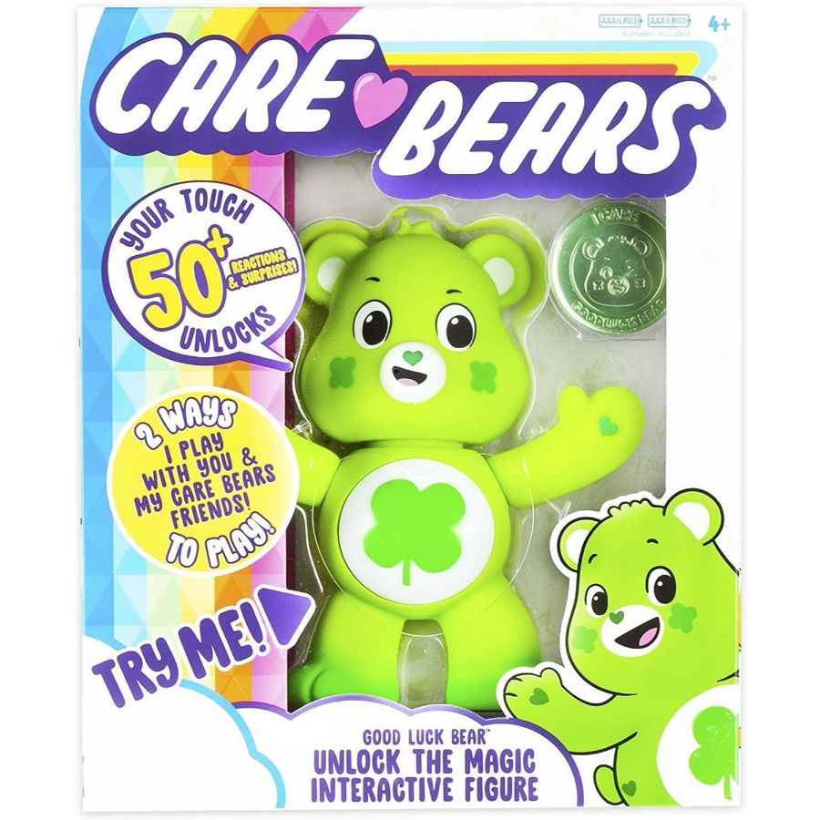 Care Bear Electronic Interactive Good Luck Green Bear