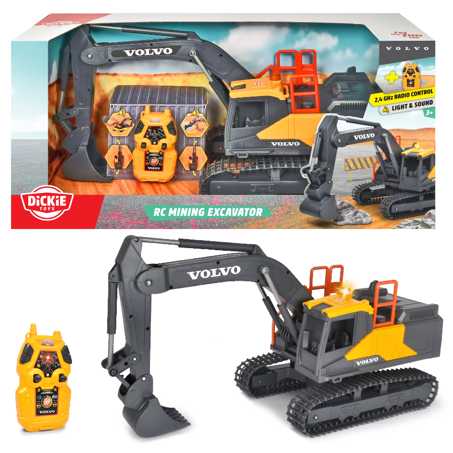 Dickie Toys Radio Control Volvo Mining Excavator 60cm Including Batteries