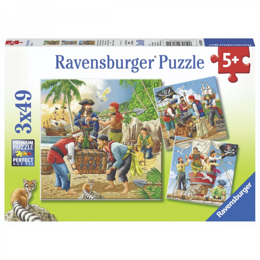 Ravensburger Puzzle 3x49 Piece High Seas Adventure