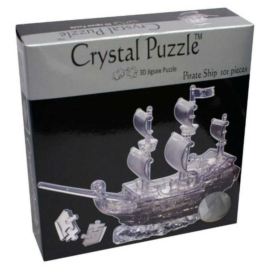 Crystal Puzzles Black Pirate Ship