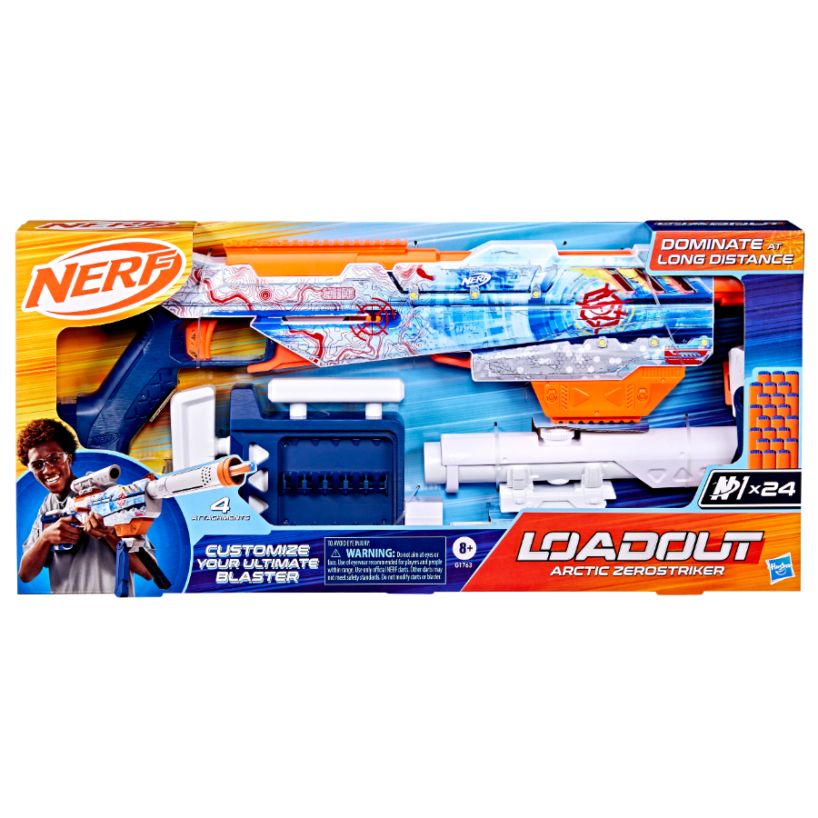 Nerf Loadout Arctic Zerostriker Dart Blaster