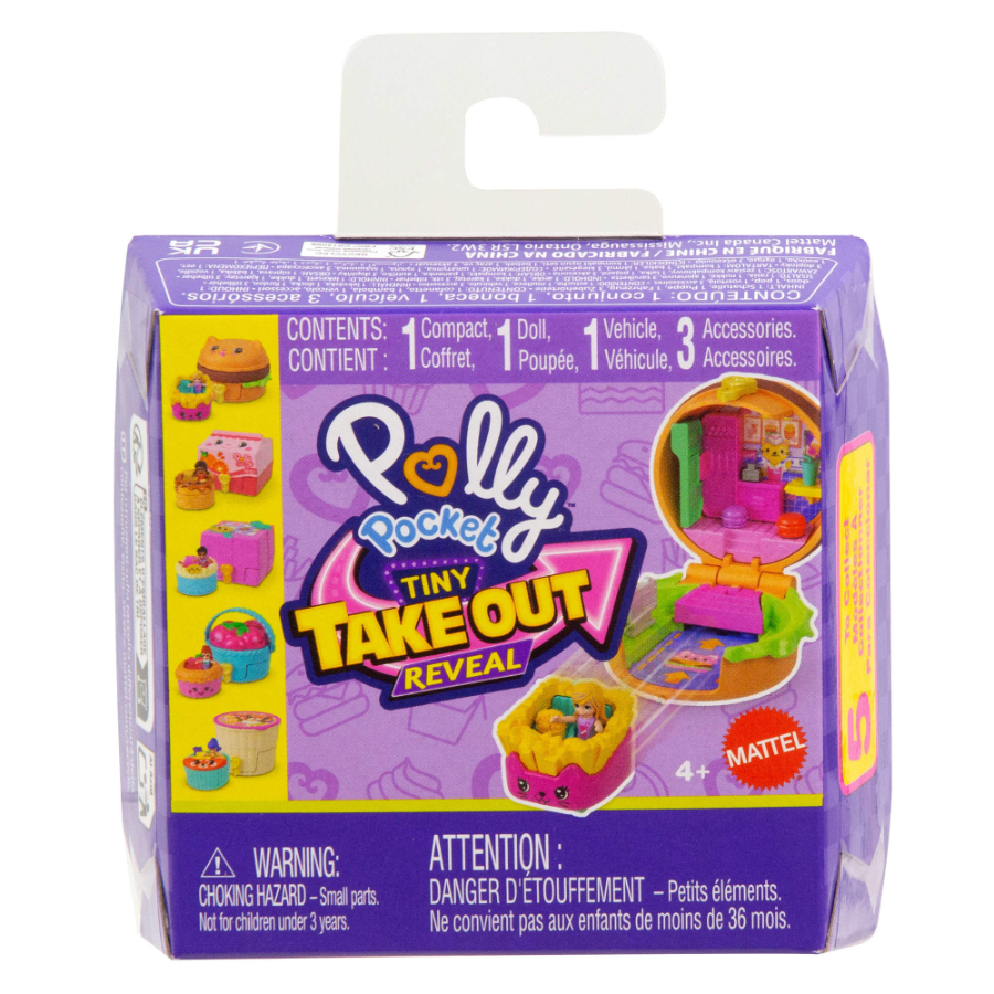 Polly Pocket Tiny Takeout Reveal Playset Assorted