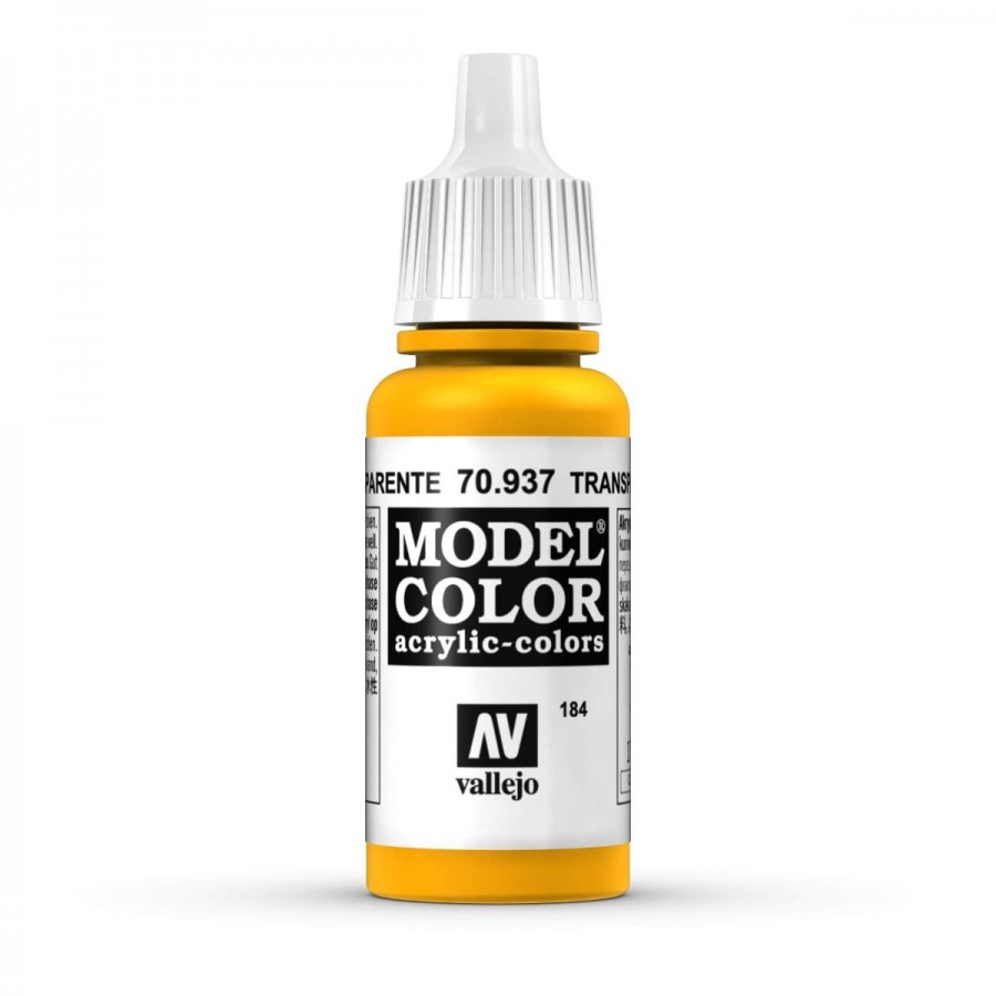Vallejo Acrylic Paint Model Colour Transparent Yellow 17ml