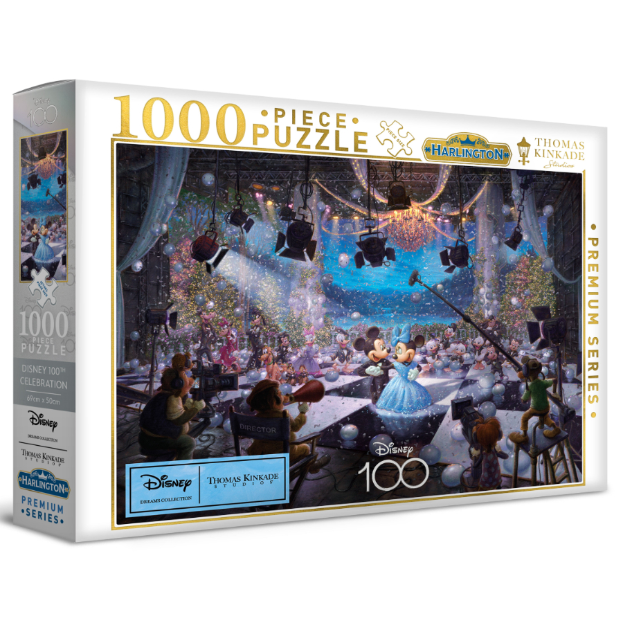 Harlington 1000 Piece Puzzle Thomas Kinkade Design Disney 100 Years Celebration