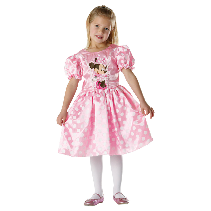 Minnie Mouse Pink Kids Dress Up Costume Size 3-5