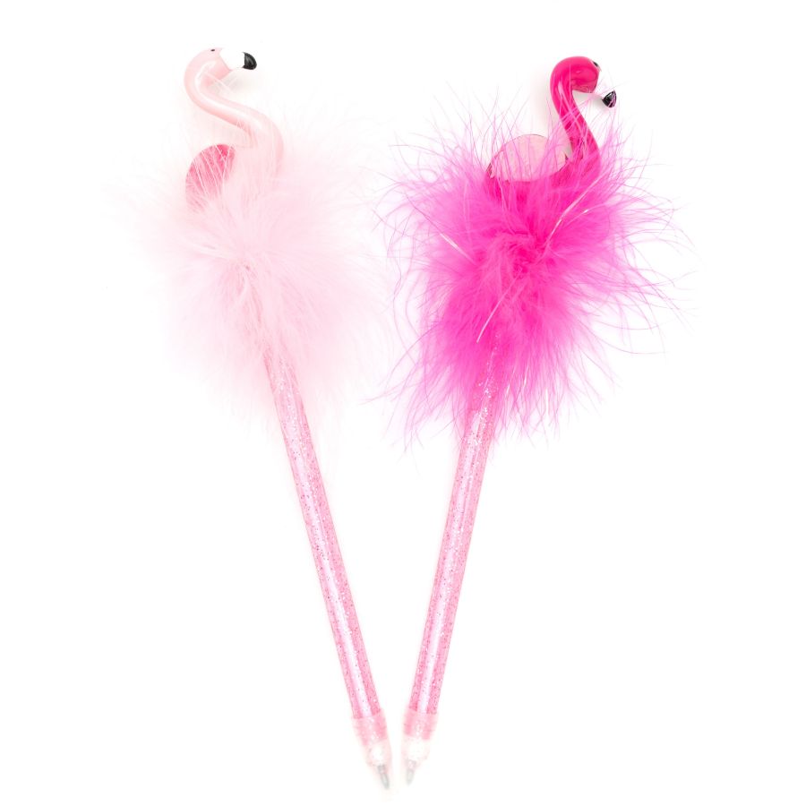 Fluffy Pen Flamingo Assorted