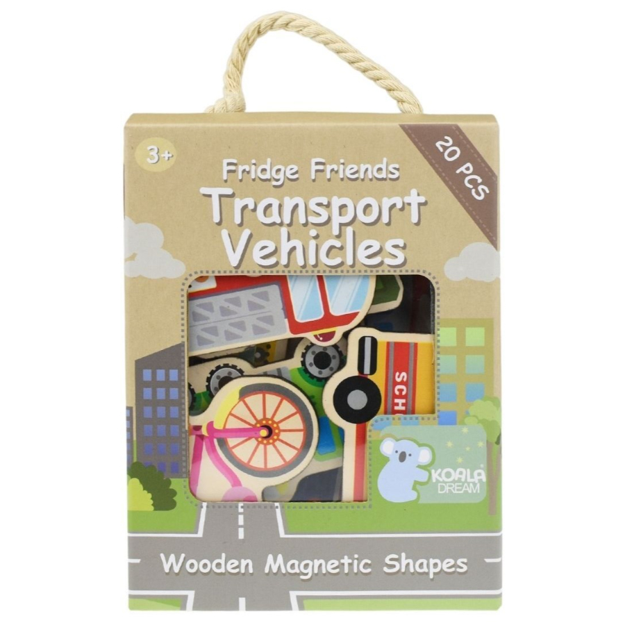 Fridge Friends Magnetic Transport Vehicles 20 Pack