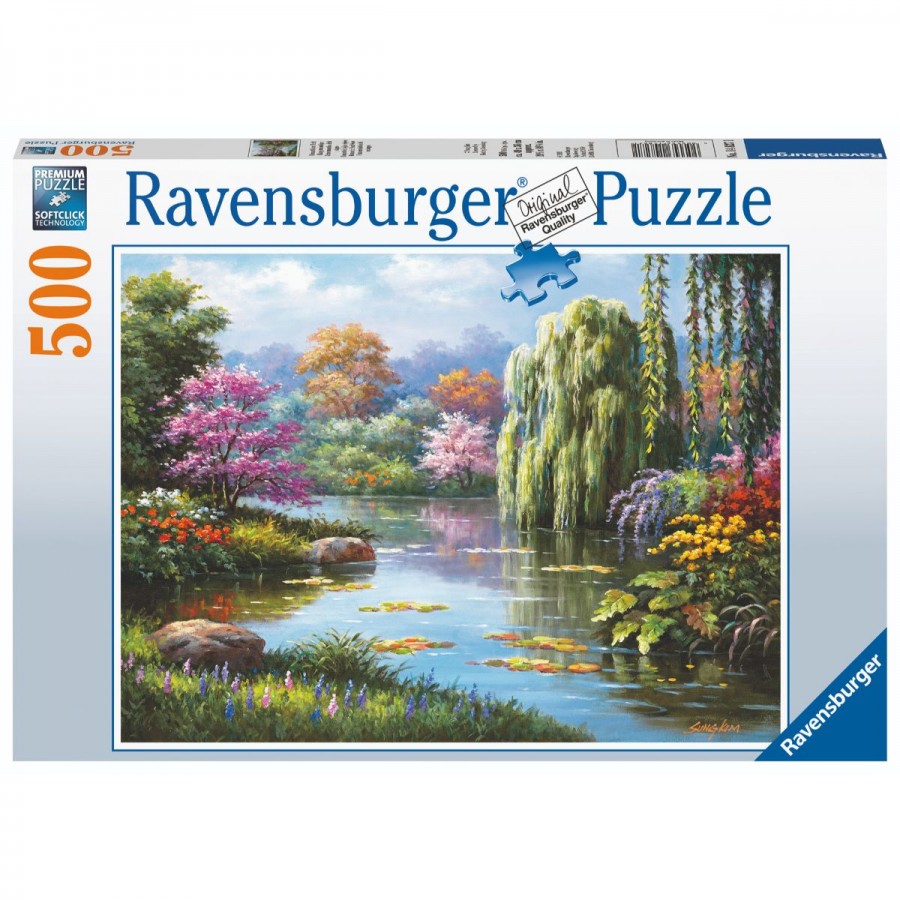 Ravensburger Puzzle 500 Piece Romantic Pond View