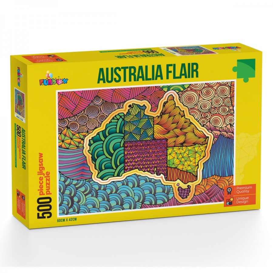 Funbox Puzzle 500 Piece Australia Flair