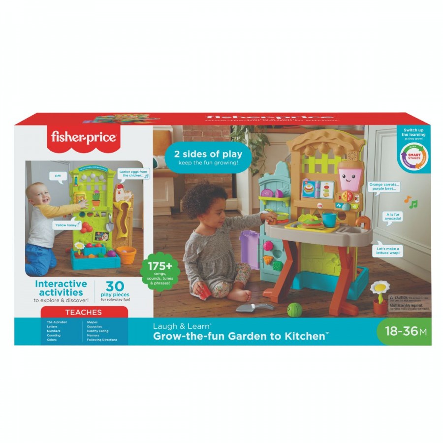 Fisher Price Laugh & Learn Grow The Fun Garden To Kitchen