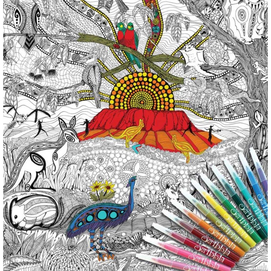 Colour Away Poster Land Downunder