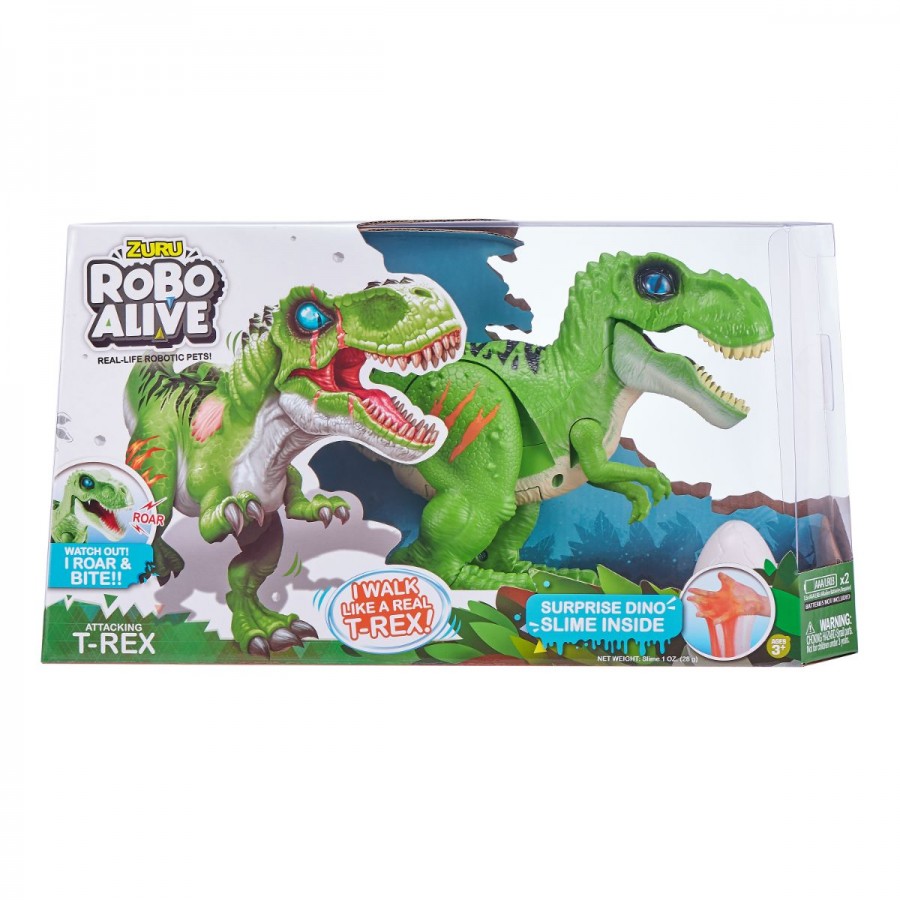 RoboAlive Robotic Dinosaur With Slime Assorted