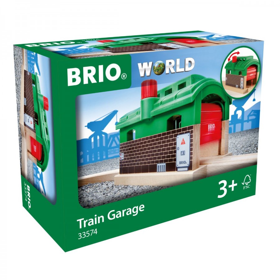 Brio Wooden Train Set Train Garage