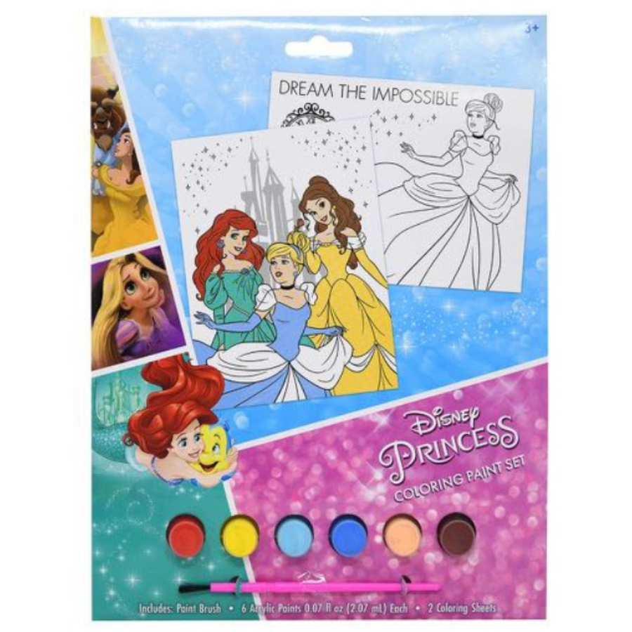 Disney Princess Posters Paints & Brush Set
