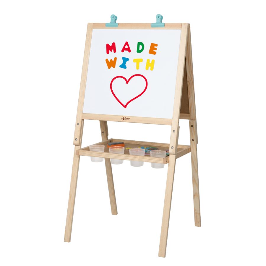 Classic World Wooden Easel 5 in 1 With 5 Features & Accessories