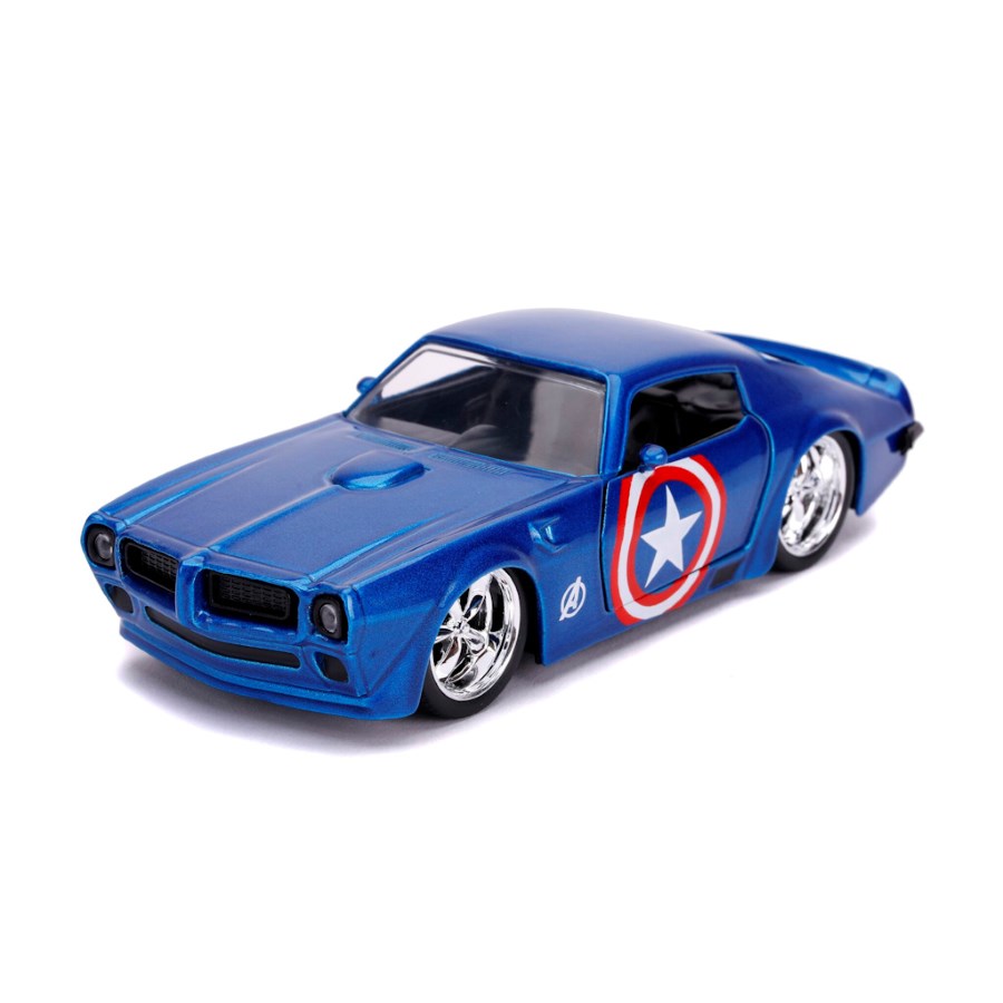 Jada Diecast 1:32 Captain America 1972 Pontiac Firebird Hollywood Rides