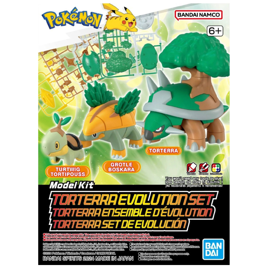 Pokemon Model Kit Torterra Evolution Set