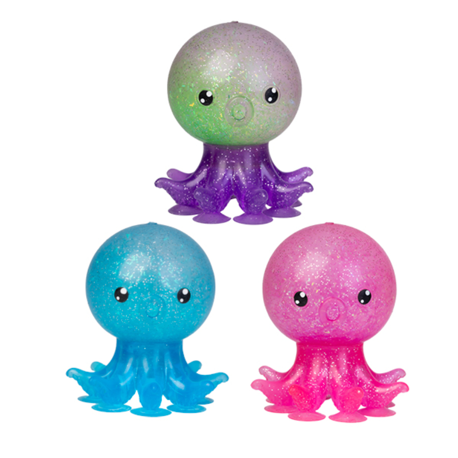 Smooshos Suckers Glitter Octopus Assorted