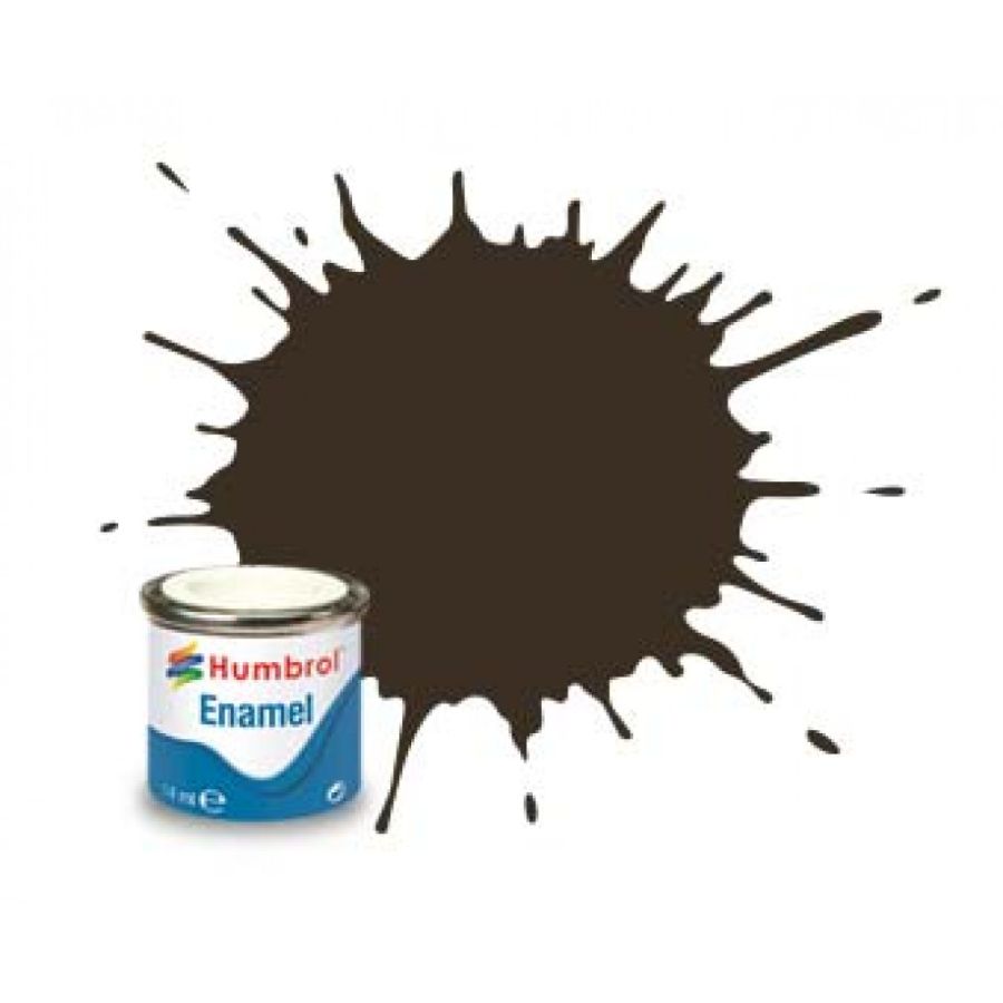 Humbrol Enamel Paint Service Brown Gloss