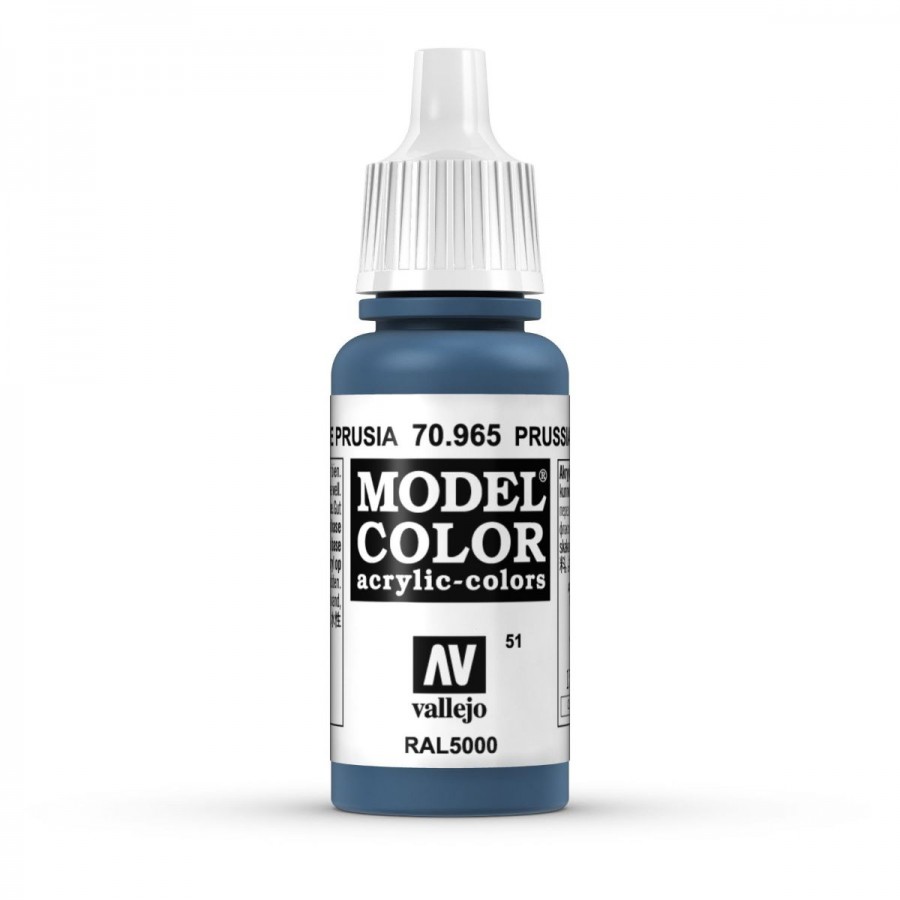 Vallejo Acrylic Paint Model Colour Prussian Blue 17ml
