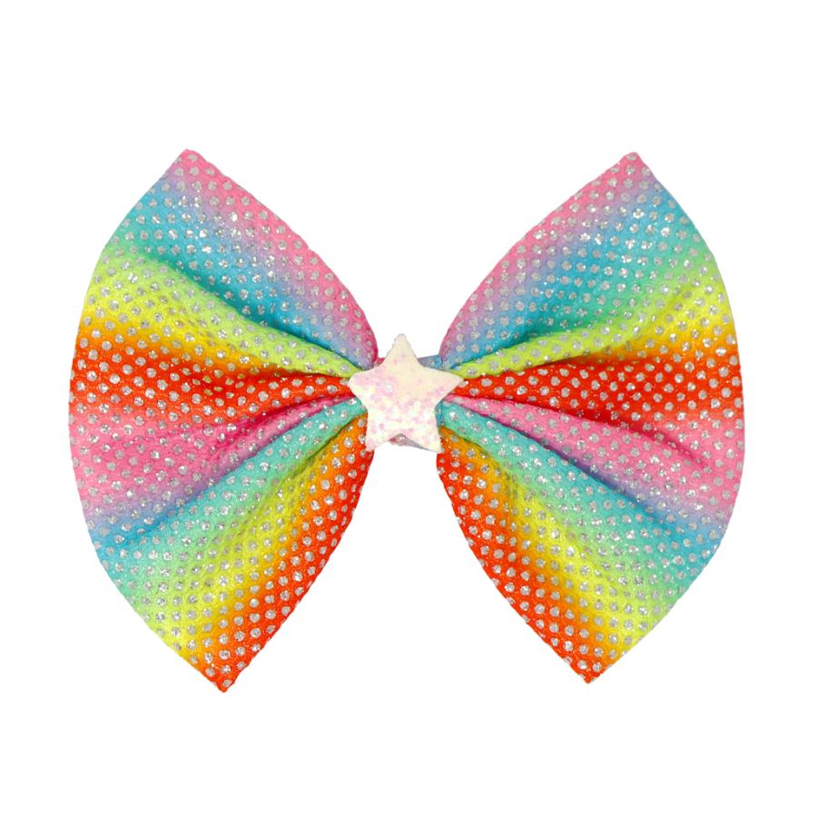 Rainbow Fantasy Jumbo Hair Bow