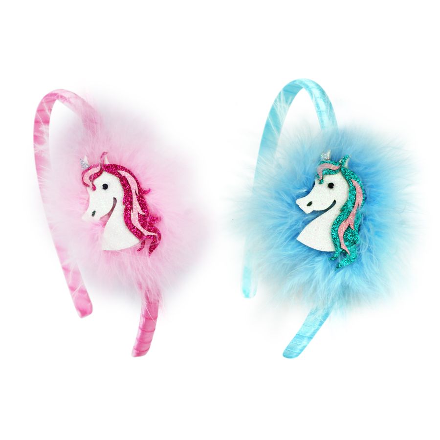 Fluffy Unicorn Headband Assorted