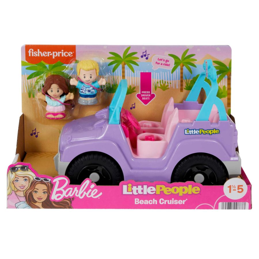 Fisher Price Little People Barbie Beach Cruiser & Figures