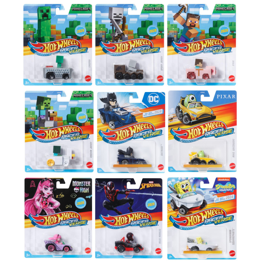 Hot Wheels RacerVerse Vehicle Licensed Assorted