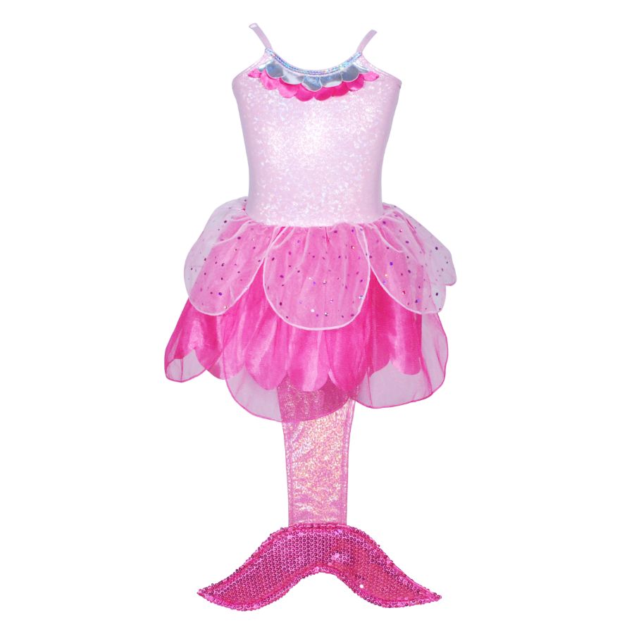 Summer Mermaid Dress Hot Pink Size 5-6