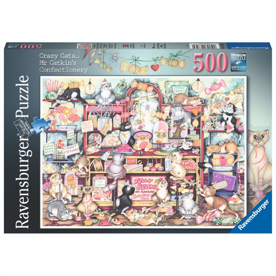 Ravensburger Puzzle 500 Piece Mr Catkins Confectionery