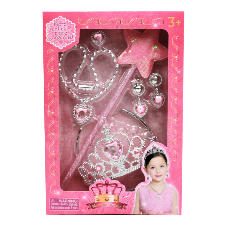 Tiara Set With Wand & Accessories