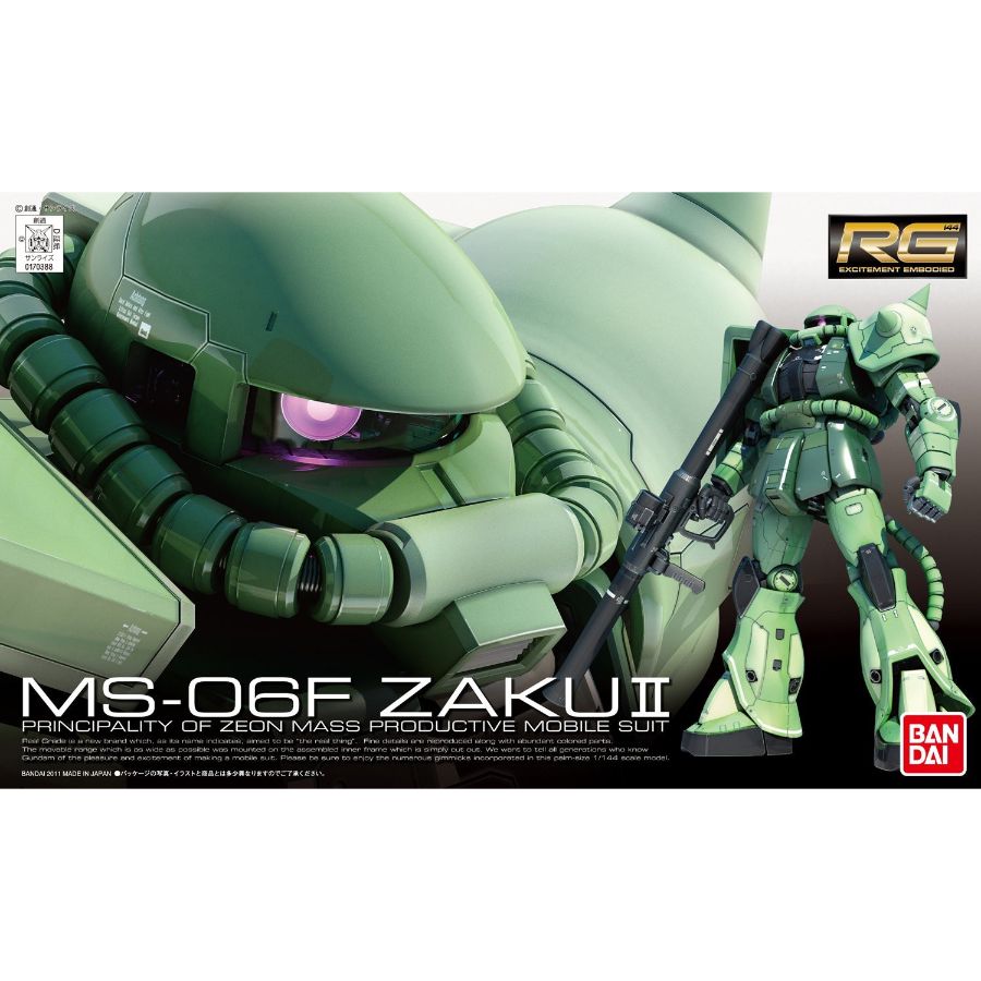 Gundam Model Kit 1:144 RG MS-06F Zaku II